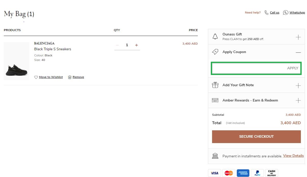 balenciaga promo code