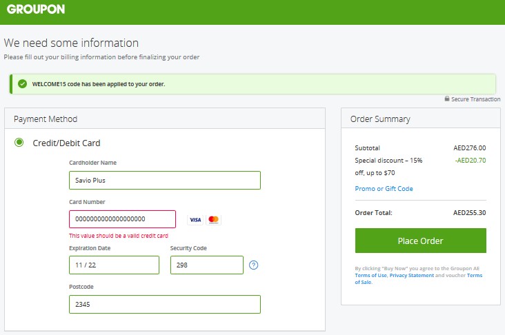 How to use Groupon UAE Coupon